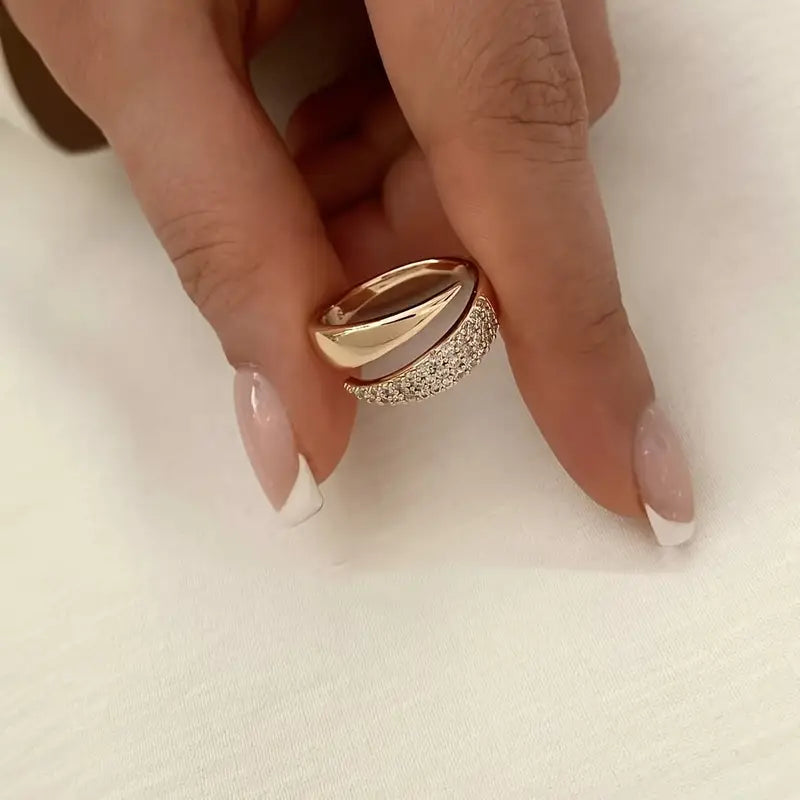 Elegant Adjustable Sparkle Ring